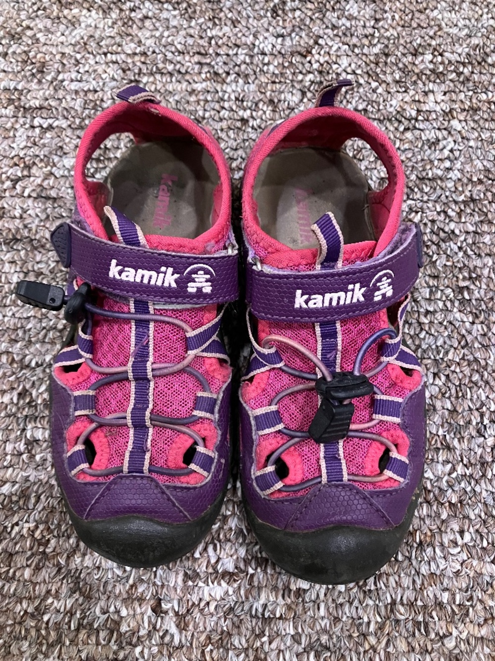 Kamik Girls Purple & Pink Water-Friendly Outdoor Sandals